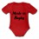 Body bébé "Made in Rugby" Rouge/Noir