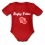 Body bébé "Rugby Tétine" Rouge/Blanc
