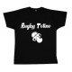 Tee shirt rugby bébé "Rugby Tétine" Noir/Blanc