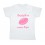 Tee shirt rugby bébé "RugbyMan comme Papa" Blanc/Rose