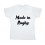Tee shirt rugby bébé "Made in Rugby" Blanc/Noir
