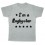Tee shirt rugby bébé "Rugbystar" Gris/Noir