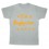 Tee shirt rugby bébé "Rugbystar" Gris/Or