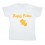 Tee shirt rugby bébé "Rugby Tétine" Blanc/Or