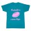 Tee shirt rugby bébé "RugbyMan comme Papa" Bleu/Rose