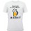 Tee shirt " on la subit pas" blanc