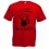 Tee shirt " on la subit pas" rouge