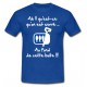 Tee shirt Rugby Humour "Les Sardines" Bleu/Blanc