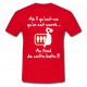 Tee shirt Rugby Humour "Les Sardines" Rouge