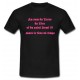 Tee shirt Rugby Humour "Saint Demi" Noir/Rose fluo