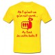 Tee shirt rugby humour "Les Sardines" Jaune/Rouge