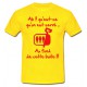 Tee shirt rugby humour "Les Sardines" Jaune/Rouge