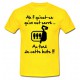 Tee shirt rugby humour "Les Sardines" Jaune/Noir