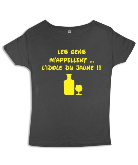 Tee shirt femme 3ème mi-temps "l'idole du Jaune"