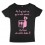 Tee shirt femme 3ème mi-temps "Sardines" Noir/Rose