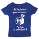 Tee shirt femme 3ème mi-temps "Sardines" Bleu/Blanc