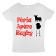 Tee shirt femme Féria Apéro Rugby Blanc