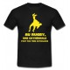 Tee shirt Rugby Humour "Cathédrale" Noir/Jaune