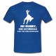 Tee shirt Rugby Humour "Cathédrale" Bleu/Blanc