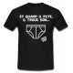 Tee shirt LOL Rugby "Et quand il pète ..." Noir/Blanc