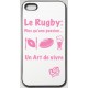 Coque I phone 5 "Art de vivre" Rose