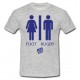 Tee shirt Lol Rugby humour "Fille/Garçon" Gris