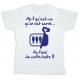 Tee shirt Rugby bébé "Sardines" Blanc/Bleu