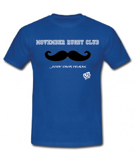 Tee shirt "Movember Rugby Club" Bleu