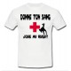 Tee shirt "Donne ton sang Joue au Rugby" Blanc