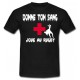 Tee shirt "Donne ton sang Joue au Rugby" Noir