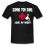 Tee shirt "Donne ton sang Joue au Rugby" Noir