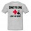 Tee shirt "Donne ton sang Joue au Rugby" Gris