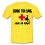 Tee shirt "Donne ton sang Joue au Rugby" Jaune