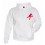 Sweat Capuche Rugby Essentiels Blanc