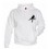 Sweat Capuche Rugby Essentiels Blanc