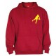 Sweat Capuche Rugby Essentiels Rouge