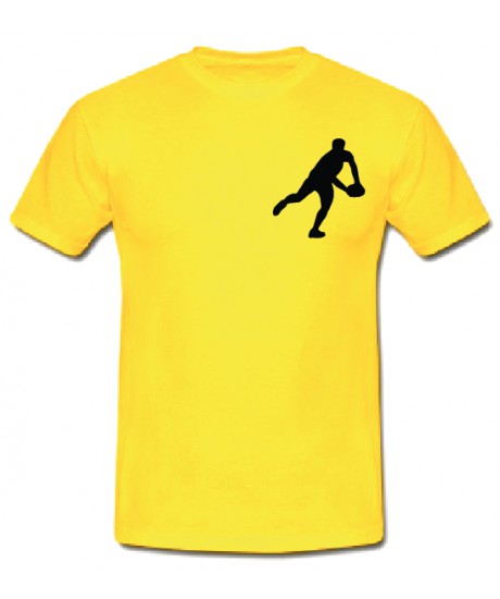 Tee shirt Rugby Essentiels Jaune