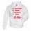 Sweat Capuche "Papa 100 % Rugby" Blanc