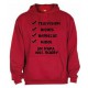 Sweat Capuche "Papa 100 % Rugby" Rouge