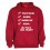 Sweat Capuche "Papa 100 % Rugby" Rouge