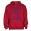 Sweat Capuche "Papa 100 % Rugby" Rouge