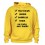 Sweat Capuche "Papa 100 % Rugby" Jaune