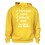 Sweat Capuche "Papa 100 % Rugby" Jaune