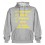 Sweat Capuche "Papa 100 % Rugby" Gris