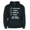 Sweat Capuche "Papa 100 % Rugby" Noir