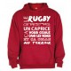 Sweat Capuche Rugby Terroir Rouge