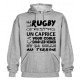 Sweat Capuche Rugby Terroir Gris