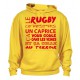 Sweat Capuche Rugby Terroir Jaune