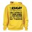 Sweat Capuche Rugby Terroir Jaune