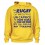 Sweat Capuche Rugby Terroir Jaune